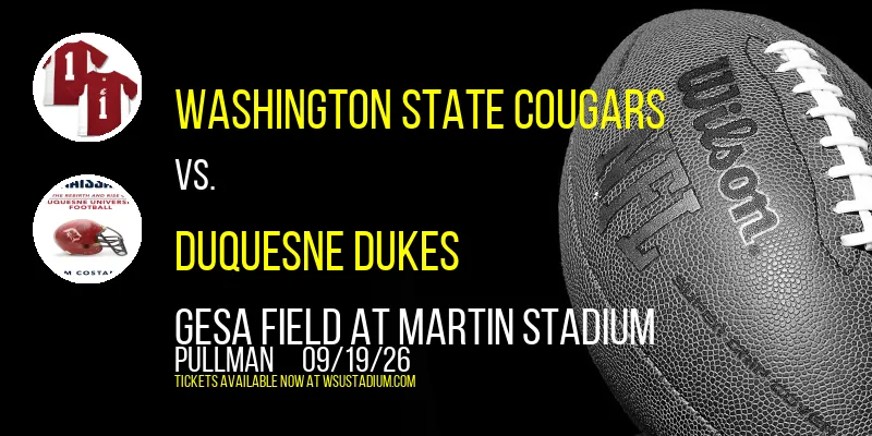 Washington State Cougars at Gesa Field At Martin Stadium